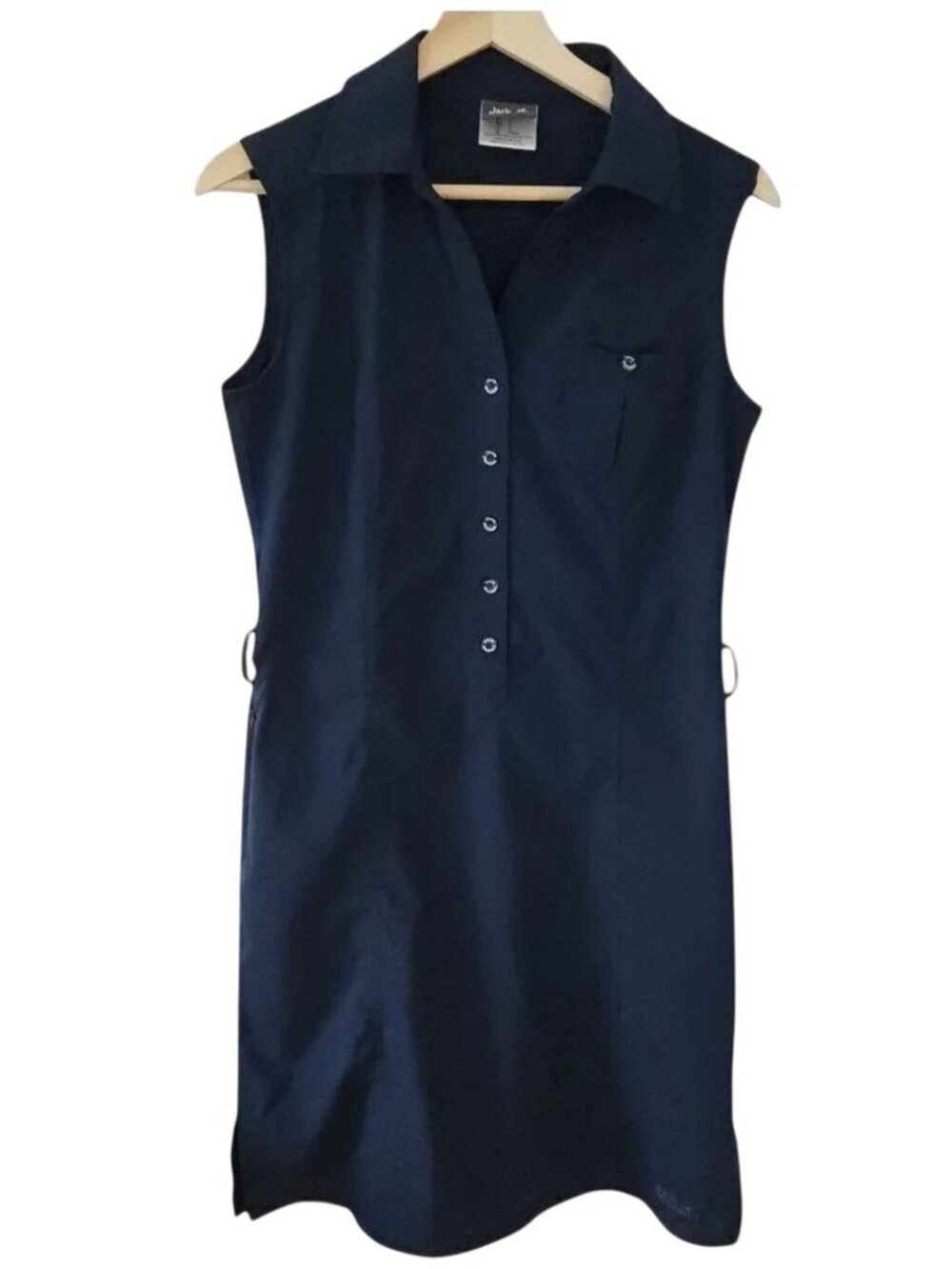 JACK WOLFSKIN Sleeveless Shirt Dress navy small